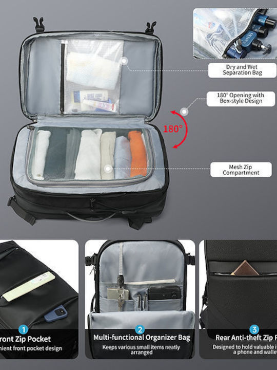 Tigernu Backpack Αδιάβροχο 27lt Μαύρο