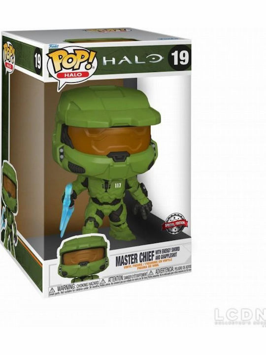 Funko Поп! Игри: Master Chief with Energy Sword Супер голям 10"​ (25cm) Специално издание