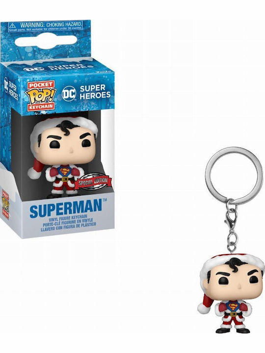 Funko Pocket Pop! Keychain Heroes: DC Super Heroes - Superman Holiday Special Edition