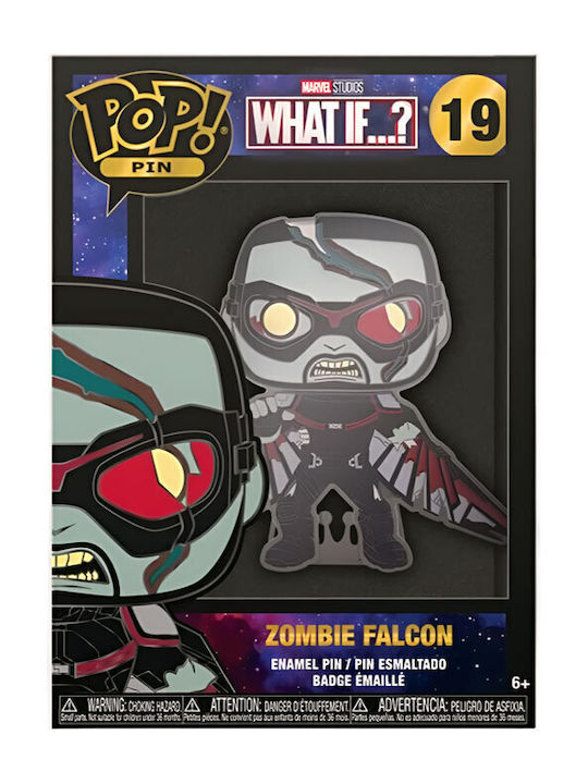 Funko Поп! Pin Marvel: Zombie Falcon Свети в тъмното