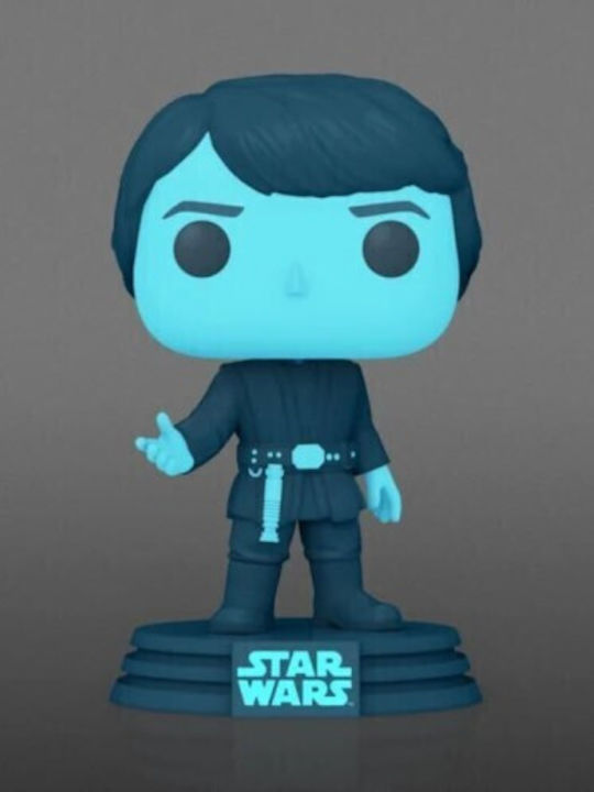 Funko Pop! Filme: Krieg der Sterne - Luke Skywalker Holografisch 615 Wackelkopf & Leuchtet im Dunkeln Sonderausgabe