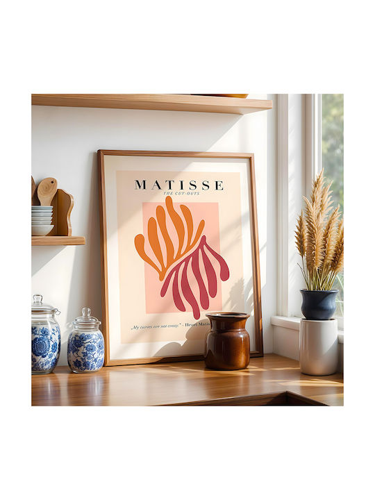 Poster Matisse Cut-outs Art050 21cm X 30cm Λευκό Κάδρο Pvc 18x24
