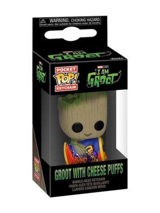 Funko Pocket Pop! Keychain Marvel: Groot with Cheese Puffs Bobble-Head