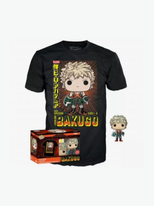 Funko Pop! Tees Animation: Katsuki Bakugo & (Metallic) Figure (S) Special Edition