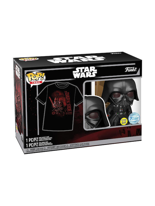 Funko Pop & Tee Adult Disney Star Wars Darth Vader Special Edition Bobble-head Vinyl Figure & T-shirt M