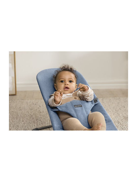BabyBjorn Ръчен Релакс Бебе Bliss Woven Melange, Blue за Дете до 13кг