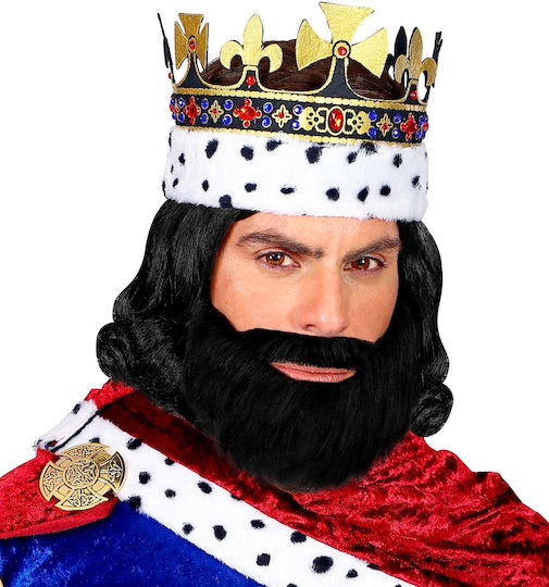 Mustăți / Bărbi pentru Carnaval în culoarea Negru 1buc
