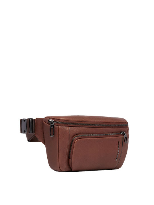 Piquadro Leather Waist Bag Brown