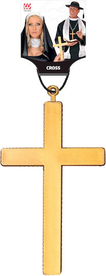 Karneval Halskette Gold aus Kunststoff 1Stück