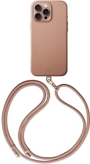 Uniq Coehl Umschlag Rückseite Synthetisches Leder / Leder Rosa (iPhone 17 Pro / iPhone 16 Pro)