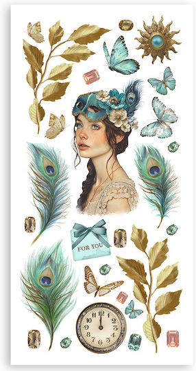 Συλλογή Σχέδια Χαρτόνι Masquerade 15x30,5cm