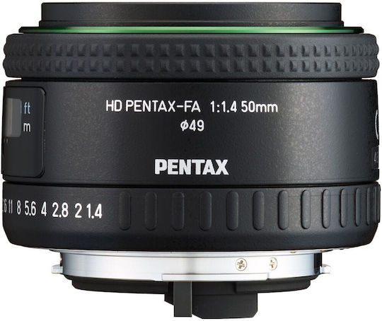 Pentax Crop Φωτογραφικός Φακός HD PENTAX-FA 50mm f/1.4 για Pentax K Mount Μαύρος