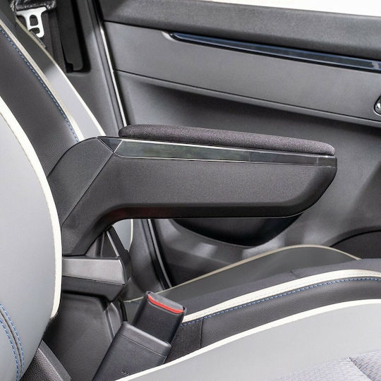 Rati Armster S Car Fabric Armrest for Ford Fiesta 2002-09/2005 Black