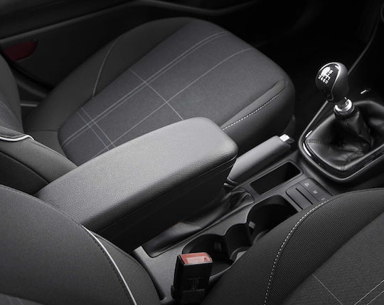 Rati Armster Car PU Armrest for Dacia Duster Black