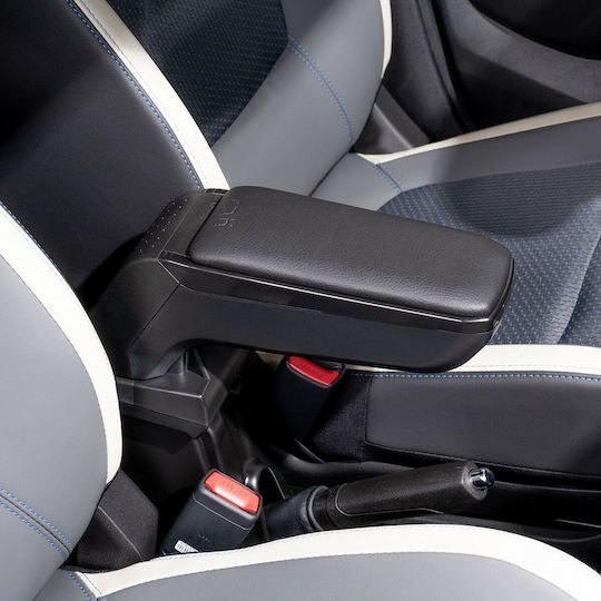 Rati Armster S Car PU Armrest for Ford Fiesta 09/2005-2012 Black