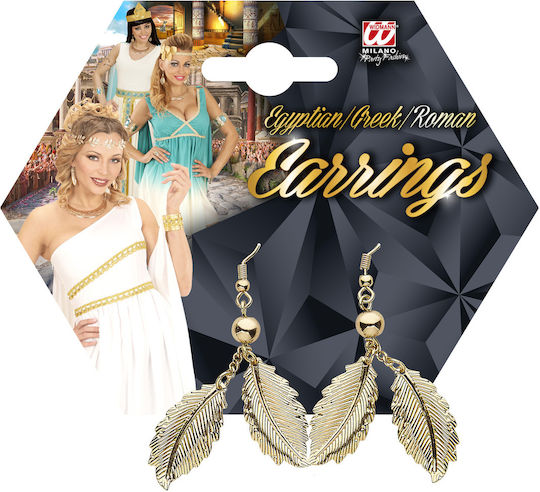 Karneval Ohrring Gold 1Stück
