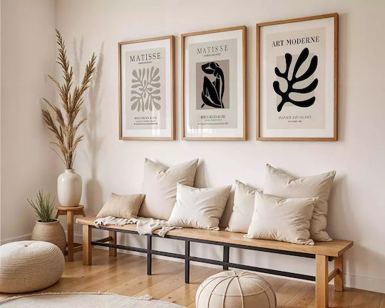 Poster Matisse Papiers Découpés Art055 21cm X 30cm Λευκό Κάδρο Pvc 18x24