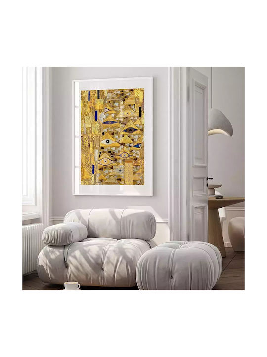Poster Adele's Dress Details By Gustav Klimt Art154 21cm X 30cm Λευκό Κάδρο Pvc 18x24