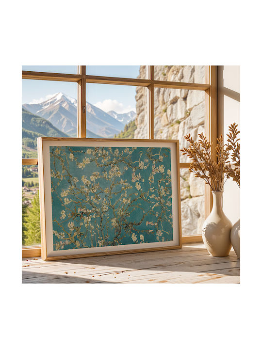 Poster Van Gogh Almond Blossom Art104 21cm X 30cm Λευκό Κάδρο Pvc 18x24