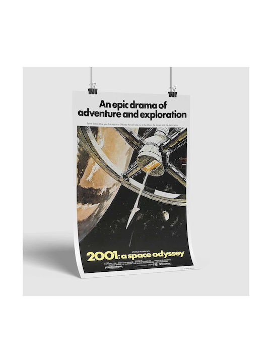 Poster 2001 A Space Odyssey Mv237 21cm X 30cm White Frame Pvc 18x24