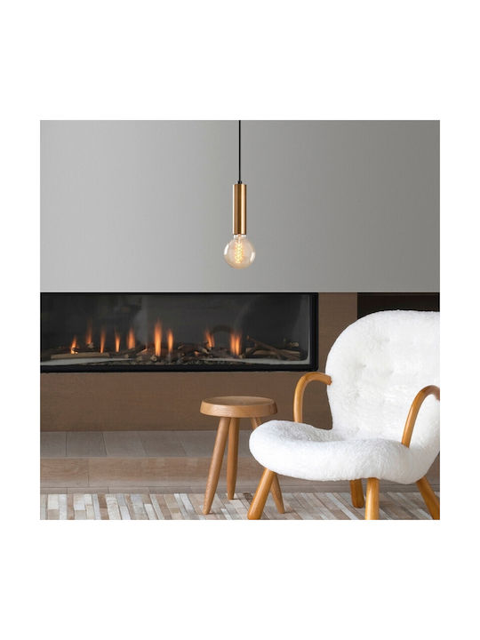 Megapap Pendant Light Gold with Socket E27 4x4x111cm