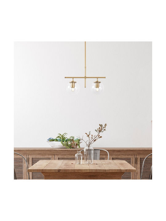 Megapap Pendant Light Gold with Socket E27 52x15x76cm