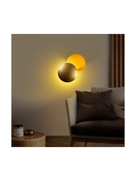 Megapap Mimoza Leuchte Wand Gold 25x16x25cm