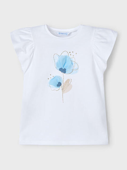 Kids' Shirt Short Sleeve Beige-Sky Blue