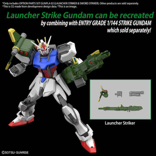 Gundam Option Parts Set Gunpla 2 Launchers Swords Striker Model Kit