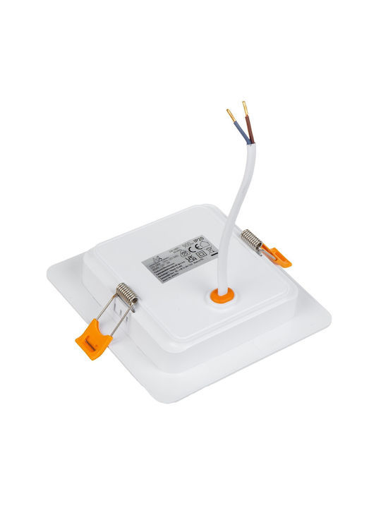 Maclean Energy Outdoor Ceiling Light with Integrated LED in White Color MCE373 S