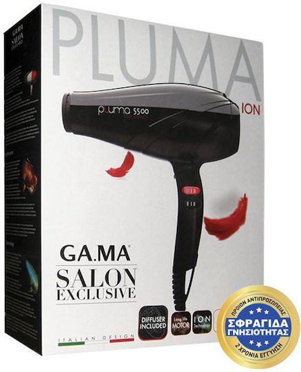 GA.MA A11.PL5500ION.VL Ionic Professional Hair Dryer with Diffuser 2400W