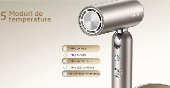 Dreame Glory Pocket Golden Πιστολάκι Μαλλιών 1300W