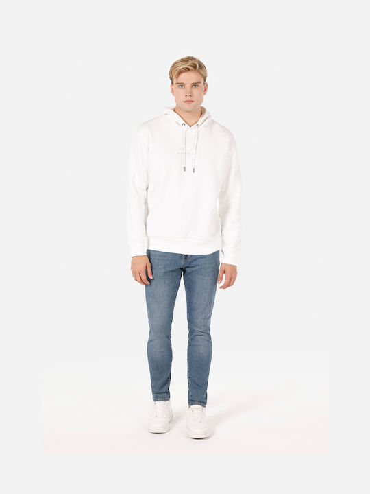 Pantaloni Jeans pentru Bărbați Elastic cu Croială Slim Albastru închis