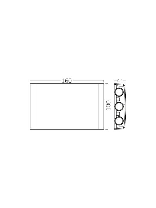 Braytron Στεγανό Σποτ LED 1W 16x10x41εκ. Braytron Στεγανό Σποτ LED 1W 16x10x41εκ.