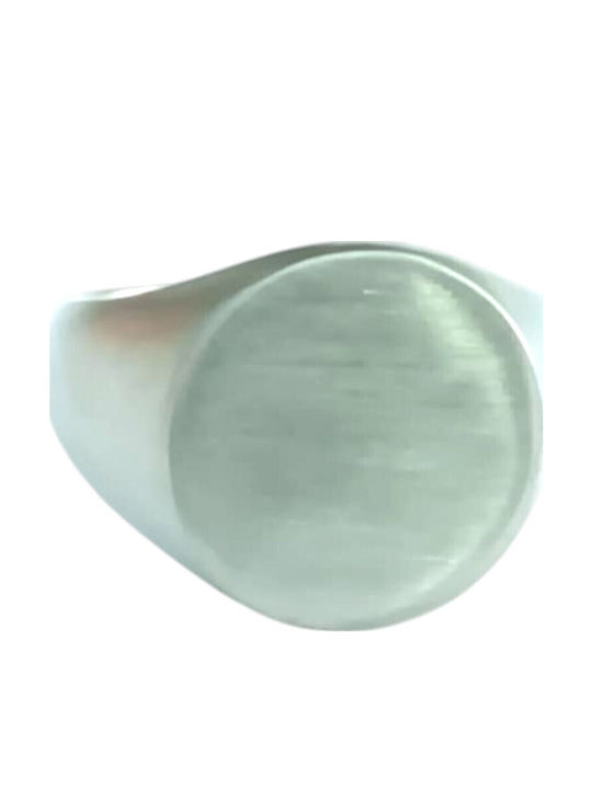 Kalliopi Silver Ανδρικό Δαχτυλίδι από Ατσάλι