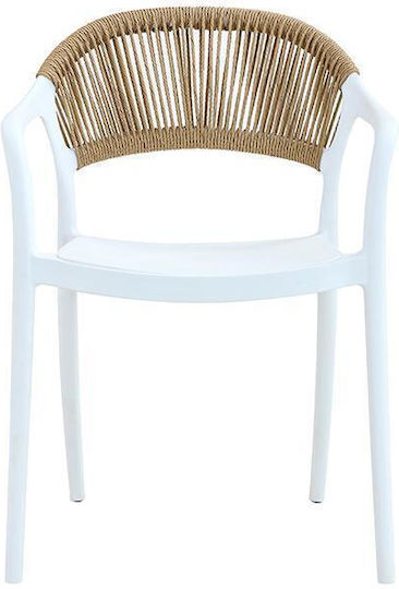 Stuhl Marion White-brown 57x54x81cm Stuhl Marion White-brown 57x54x81cm