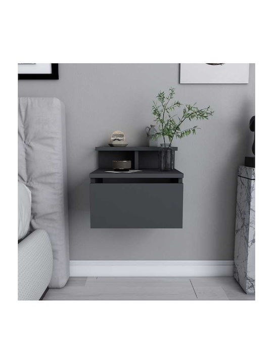 Κομοδίνο Arsen Ξύλινο Γκρι 39.8x31.9x35cm GP052-0140,1