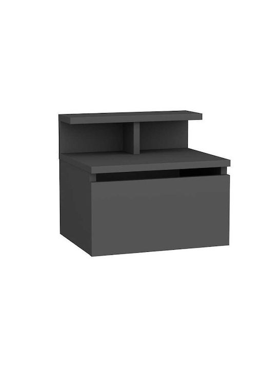 Κομοδίνο Arsen Ξύλινο Γκρι 39.8x31.9x35cm GP052-0140,1