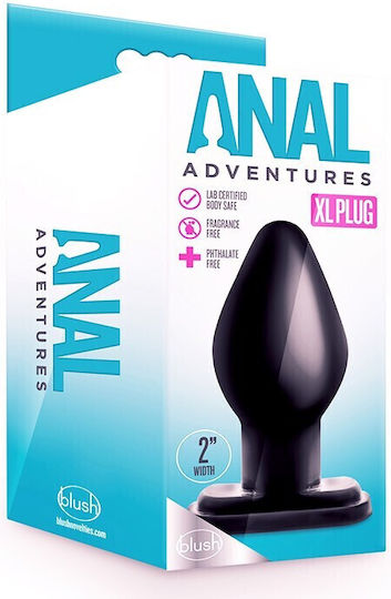 Blush Anal Adventures XXL Plug Anal Plug XXLarge Schwarz