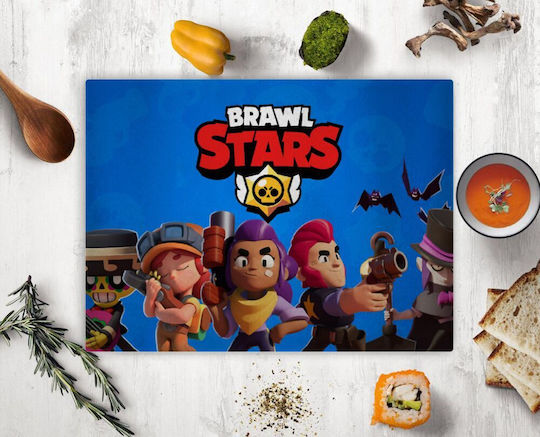 Koupakoupa Brawl Stars Blue Плот за рязане Стъклен Син 38x28см 1бр