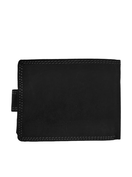 Дърмен Мъжки Портфейл с RFID Черен