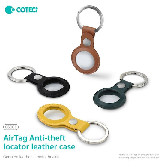 Coteci Keychain Case Silicone for AirTag in Red color