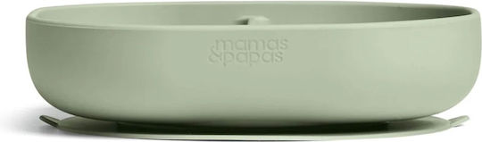 Mamas & Papas Σετ Φαγητού από Σιλικόνη με Αντιολισθητική Βάση Πράσινο 5τμχ