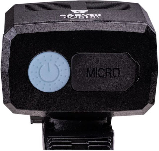 Radvik 92800410494 Rechargeable Front Bicycle Light