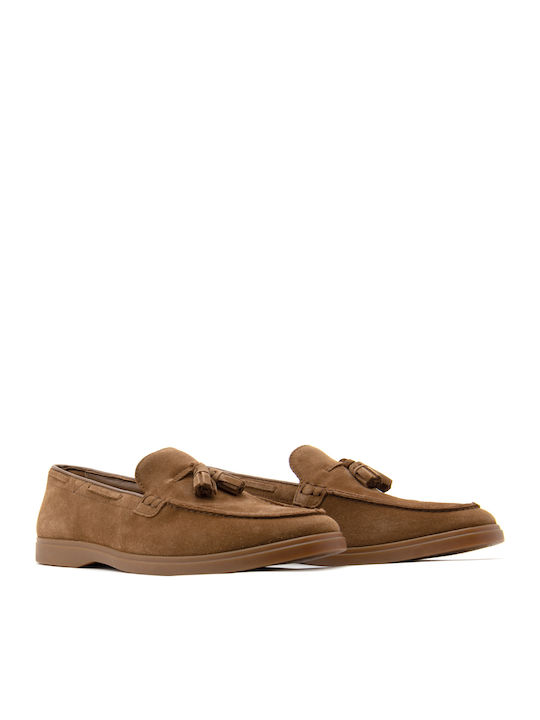 TORFORD TASSEL Suede Ανδρικά Loafers σε Καφέ Χρώμα