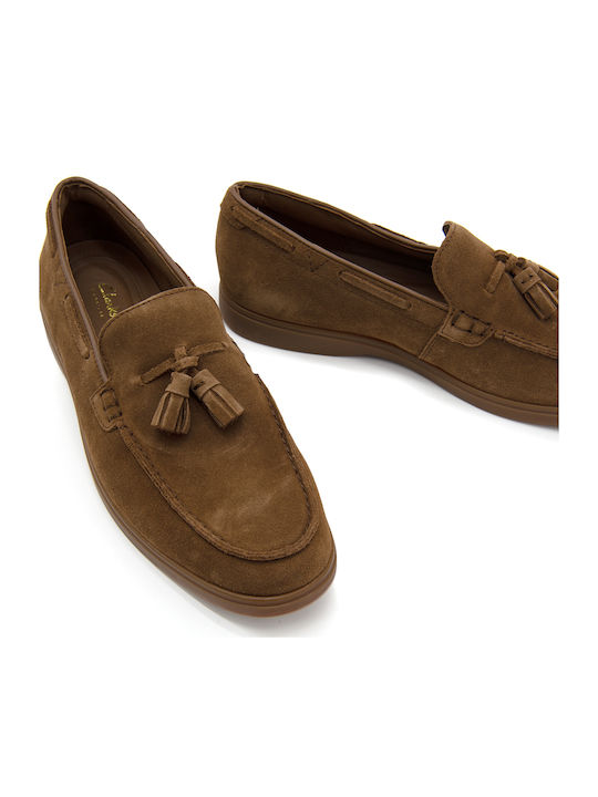 TORFORD TASSEL Suede Ανδρικά Loafers σε Καφέ Χρώμα