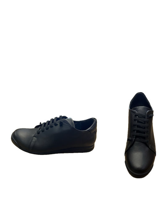 Leather Women's Moccasins in Black Color