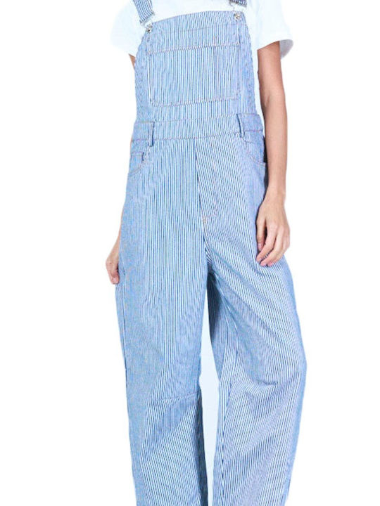 Paperinos Women's Jumpsuit Denim White/Blue