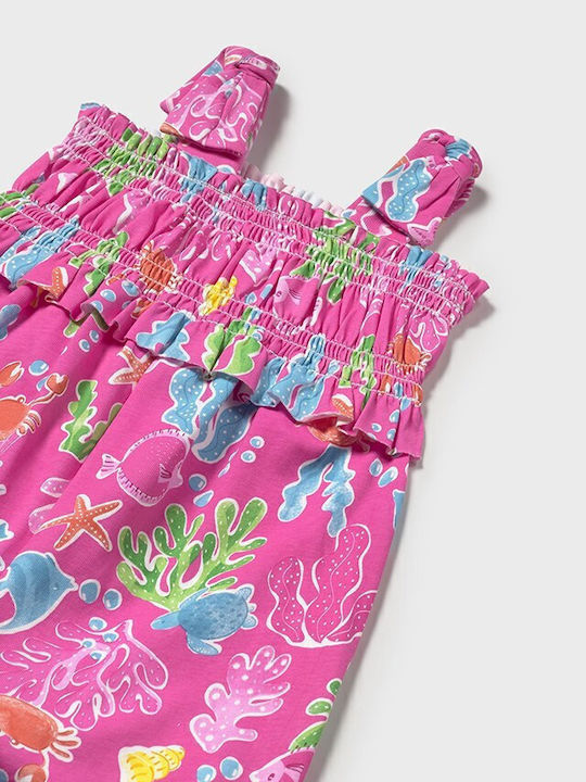 Șort/Salopetă Copii Întreg din Material Textil Fuchsia