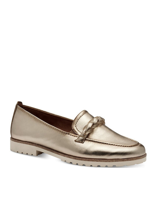 Damen Loafers in Gold Farbe